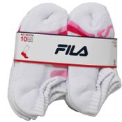 Wholesale - 10pk FILA GRL POWER PRINT HC NS SOCKS SIZE 4-6, UPC: 193159268602